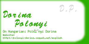 dorina polonyi business card